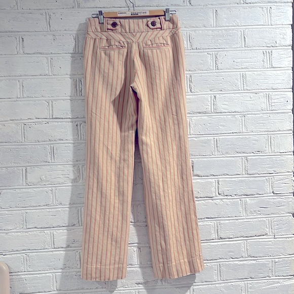 Anthropologie Elevenses summer linen blend wide leg pants, S. - Picture 2 of 12